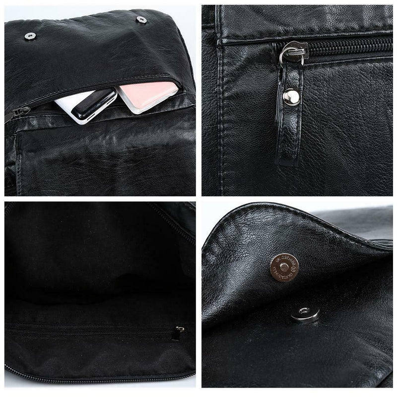 Fashion Women Leather Shoulder Messenger Bag Large Capacity Handbag Purse