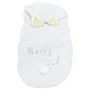 White Sheep Design Press Stud Button Pet Dog Poodle Coat Costume L