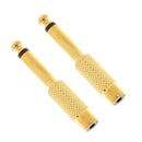 2Pcs 6.5mm 6.35mm 1/4inch Male Plug To RCA