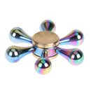 R188 +10 Steel Beads Dazzle Waterdrop fingertips Gyro Alloy Spinning Top