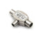 2Way PAL TV Aerial Coaxial Antenna Signal Splitter Indoor Passive Metal Casing3C