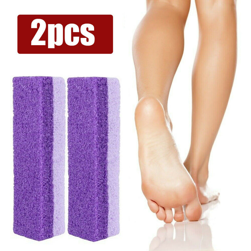 2pcs Pumice Stone Foot Care Exfoliating Scrubber Dead Hard Skin Callus Removal