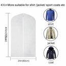 Garment Bag Lightweight Full Zipper Breathable Suit Bag (Set of 8) Moth Pro Y2I5