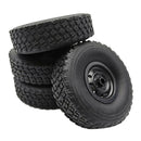 4x Rubber RC Car Tire for WPL B14 B24K C14 C14K B36K Crawler DIY Upgrade