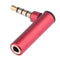 `=3.5mm Male to Female 90 Degree Right Angled Adapter Audio Microphone Jack #gib