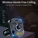 Bluetooth Car Wireless Adapter FM Transmitter MP3 Radio x1 Charger 2 Car S6Q3