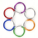 6Pcs Aluminum Alloy Clip Hanging Buckle Circle Round Carabiner Hook Keychain JR