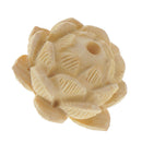 Lotus Flower Loose Beads boxwood Spacer Beads Jewelry Making Finding 22x12mm