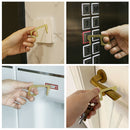 4 Pieces Portable Metal No Touch Door Opener Safety Button Handle Key Tool