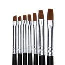 7 Pcs Nail Art Pen Brush UV Gel Acrylic Painting Drawing Liner Polish AU