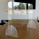 Nail Salon Sneeze Guard Acrylic Freestanding Barrier Checkout Shield Screen