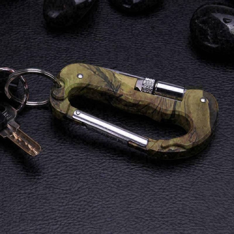 4 In 1 Multifunctional Tool Carabiner Hook Cutter Gear EDC Tool Camping Hot S2Z5