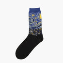 Mens Breathable Sports Ankle Crew Socks Fashion Art Printed Casual Socks