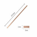 10pcs Low Temperature Flat Soldering Rods for Welding Brazing Repair 3x1.3 ONH