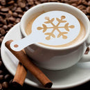 Cappuccino Coffee Mould Tool Stencils DIY 8pcs/set Pull Barista Flower Print Art