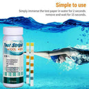 50Pcs 6 In1 Swimming Pool SPA Test Strip Chlorine Alkalinity Hardness pH X3F2