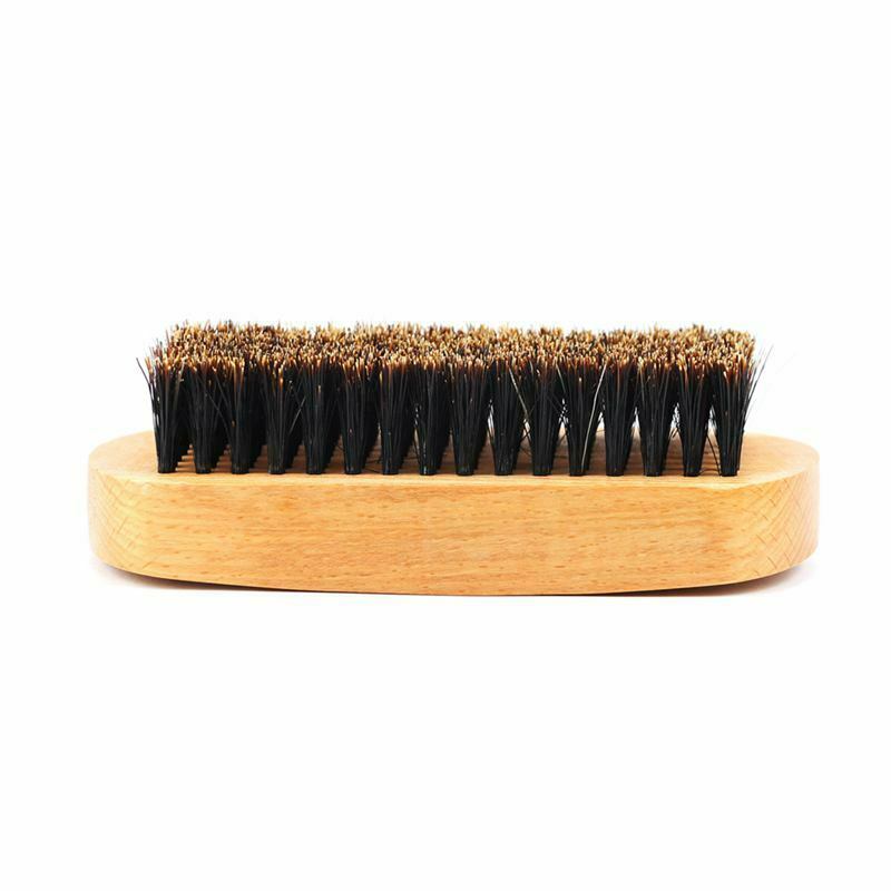 Blue Zoo Men Boar Hair Bristle Beard Brush Shaving Comb Face Massage Handma L8H5