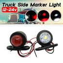 2XRed White Corner Side Marker LED Lights Outline Lamp Truck Trailer Van Bu H1A6