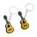 2pcs Classical Guitar Keychain Music Keyring for Musician Music Lover Gift