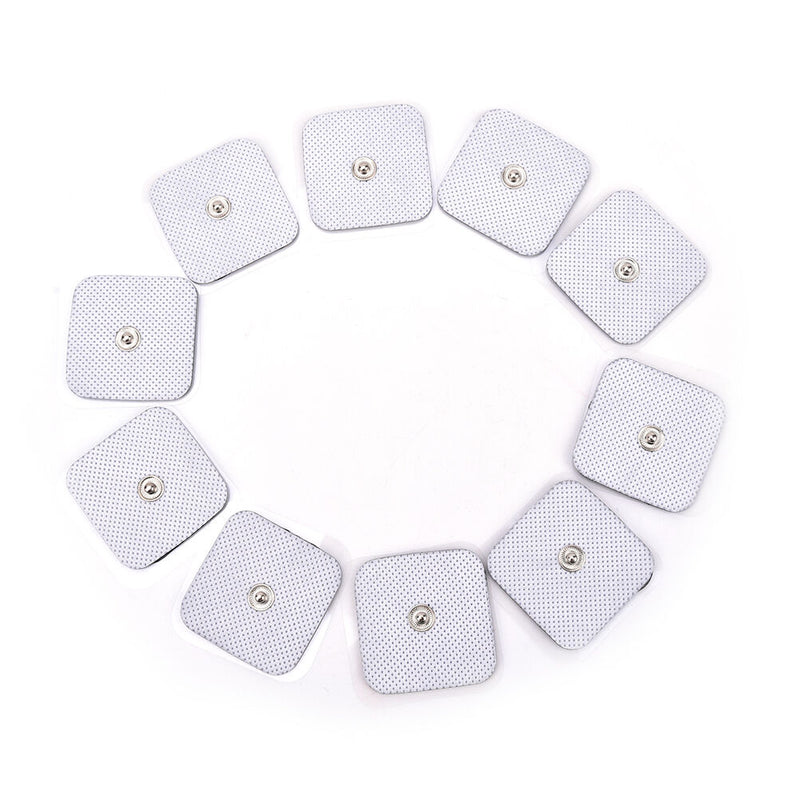 10x Silicone Gel Tens Units Electrode Replacement Pads For Massagers PracticalMO