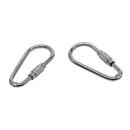 10x Alloy Screw Locking Carabiner Clasp Key Chain Key Ring Clasps 34x16mm