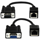 RJ45 to RS232 Cable, DB9 9-Pin Serial Port Female&Male to RJ45 Female Cat5/