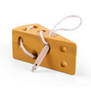Wooden Mouse Cheese Toys Lacing Game Blocks Puzzles Baby Kids Early Learning New