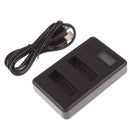 Battery + Dual Charger for HERO4 / 2 Pcs 1600mAh AHDBT-401 Li-ion M&O