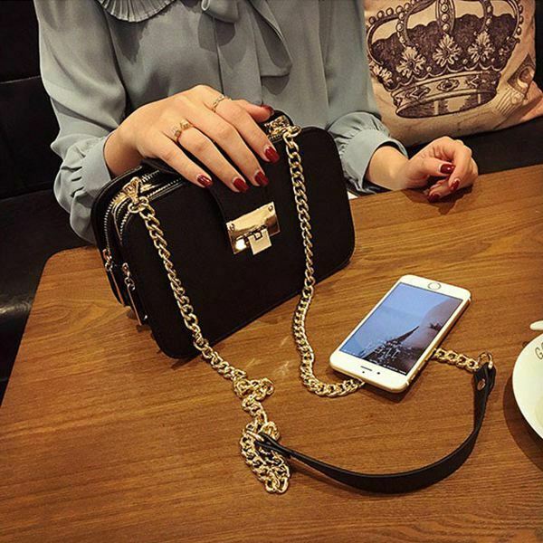Spring New Fashion Women Shoulder Bag Chain Strap Flap Designer Handbags Cl T9Y6
