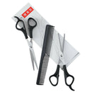Hairdressing Hair Cutting Thinning Scissors Thinners Razor w/ Comb Set
