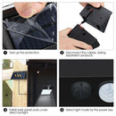 4 Pack Split Solar Lights Outdoor Waterproof Motion Sensor Wall Light 20 Le