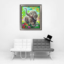 Elephant Painting Embroidery 5D Diamond Cross Stitch DIY Home Art Decor