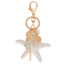 Cute Shell Key Chain Crystal Pendant Keyring Key chain Gift