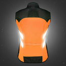 Light Reflective Windproof Jacket Vest Night Running Reflective Suits M Orange