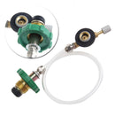 Outdoor Camping Gas Propane Refill Adapter Flat Cylinder Tank Coupler Adapter`US