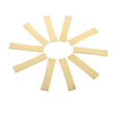 Electric Guitar Bass Fingerboard Fret Press Inserts, Golden Brass, 10pcs/set