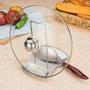 2in1 Multi-function Stainless Steel Kitchen Utensil Cover Holder Rack Pot H X7H9