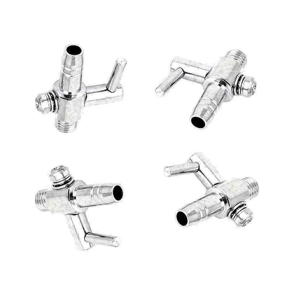Thread Stainless Steel Aquarium Air Flow Distributor Control Lever D9B0 CN D0G2