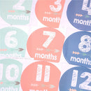12Pcs/Set Baby 1-12 Monthly Photograph Stickers DIY Baby Shower Stickers ME