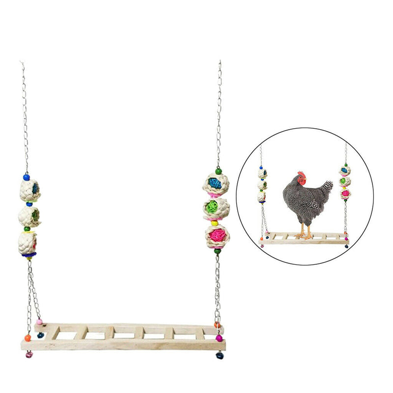 2pcs Chicken Ladder Wooden Parrots Perch Stand Rooster Large Birds Budgie