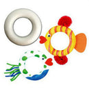 10x White DIY Circle Ring Styrofoam Foam Material for Xmas Art Craft 110mm
