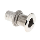 Boat Thru Hull Fitting/Drain 1 inch Hose Barb Marine 316 Stainless Steel
