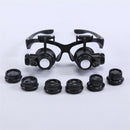 10X 25X Dentist LED Surgical Loupes Medical Binocular Glasses Magnifier Tool Kit