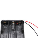 Black Tow Layers 6 x 1.5V AA Batteries Battery Holder Case Box w Wire Leads M6S8