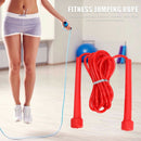 Skipping Rope PVC Adjustable Jump Rope Training Exercise Equipment (Red)
