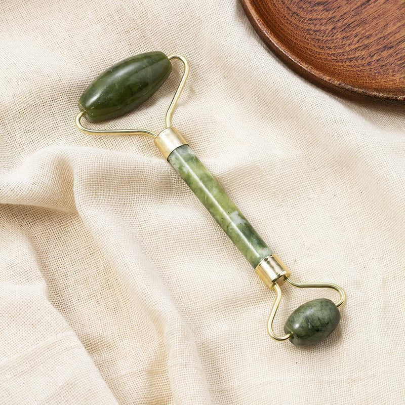 Natural Rose Quartz Facial Jade Stone Roller Massage Tool Face Massager New