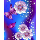 Full Round Drill Diamond Painting DIY Butterfly Flowers Picture (A1021)