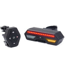 Bicycle Smart LED Taillight USB Charging Remote Control Brake Warning Lamp