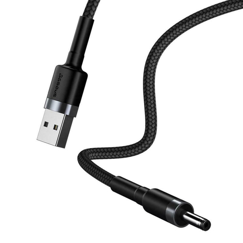 Baseus USB to DC 3.5mm Charging Cable HUB Fan 2A Power Supply Adapter Cord