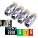 4X detecting pressure indicator tire monitor car alarm visible caps KQB Gw